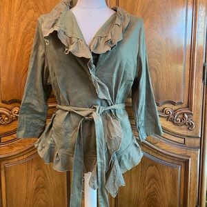 Lane Bryant tie waist light weight jacket